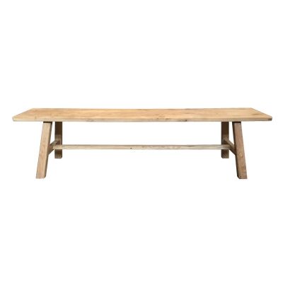 Tiance Reclaimed Elm Timber Dining Bench, 180cm
