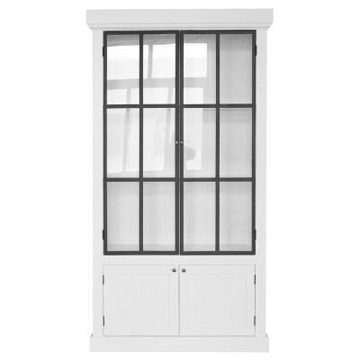 Winston Birch Timber 4 Door Display Cabinet, White