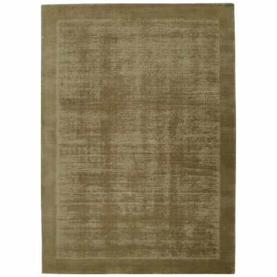 Velour Shear Hand Knotted Wool Rug, 365x457cm, Amber