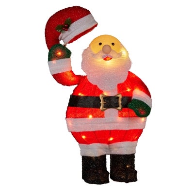 Wynston LED Light Up Indoor / Outdoor Animated Santa Claus Ornament, 56cm