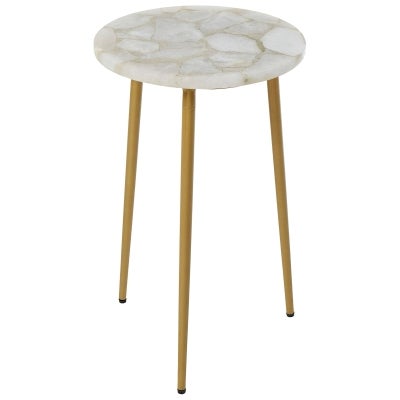 Society Home Agate Stone Top Side Table