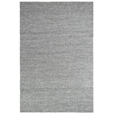 Sibley Handwoven Wool Rug, 390x300cm, Silver