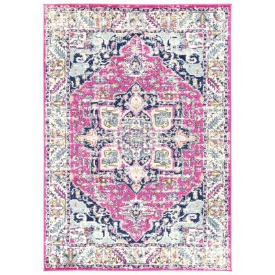 Sicily Carleone Transitional Rug, 330x240cm, Pink / Blue