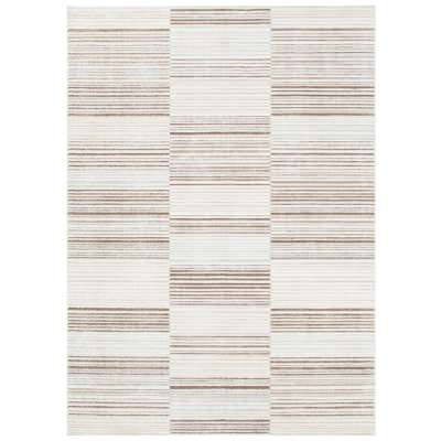 Sierra Lines Modern Rug, 290x200cm, Beige