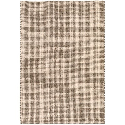 Skandi Carlos Flatwoven Felted Wool Rug, 280x190cm, Brown