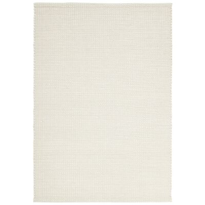 Skandi Carlos Flatwoven Felted Wool Rug, 300x400cm, White