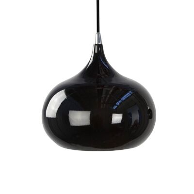 Mini Kirke Metal Pendant Light, Black