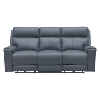 Elowen Leather Electric Recliner Sofa, 3 Seater, Meadow