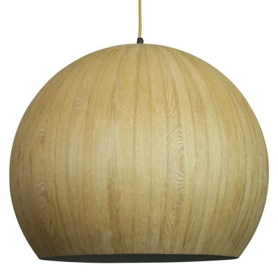 Cacia Wood Veneer Pendant Light - Oak