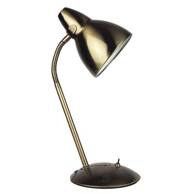 Trax Metal Desk Lamp, Antique Brass