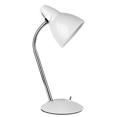Trax Metal Desk Lamp, White