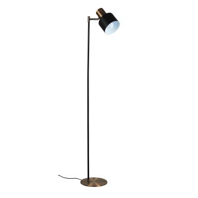 Ari Metal Floor Lamp, 1 Light, Brushed Copper