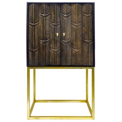 Tarshish Handcrafted Timber & Metal Side Cabinet