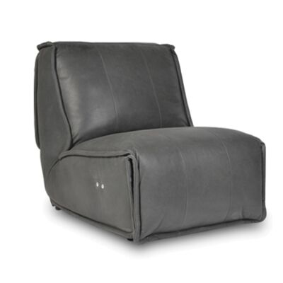 Felix Leather Recliner Motion Sofa, Charcoal