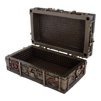 Veronese Cold Cast Bronze Coated Steampunk Treasure Box