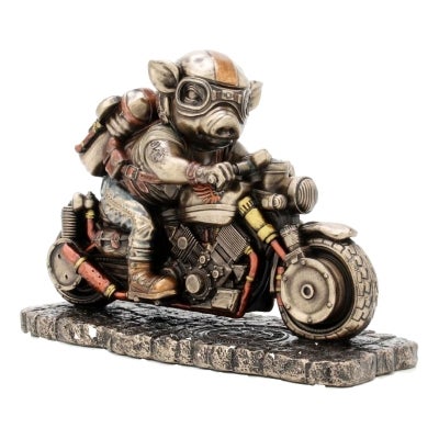 Veronese Cold Cast Bronze Coated Steampunk Statue, Speed Bacon