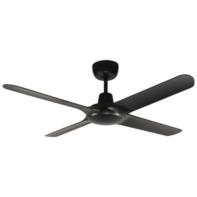 Ventair Spyda Commercial Grade Indoor / Outdoor 4 Blade Ceiling Fan, 125cm/50", Matte Black