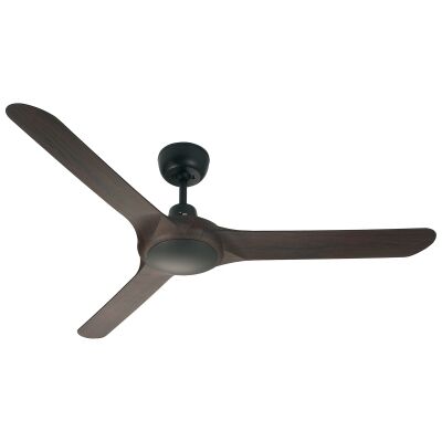 Ventair Spyda Commercial Grade Indoor / Outdoor 3 Blade Ceiling Fan, 140cm/56", Walnut