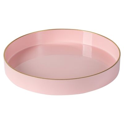 Massillon Round Tray, Pink