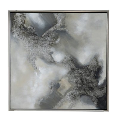 "Cloudy Gradation" Framed Oil Painting Canvas Wall Art, 100cm