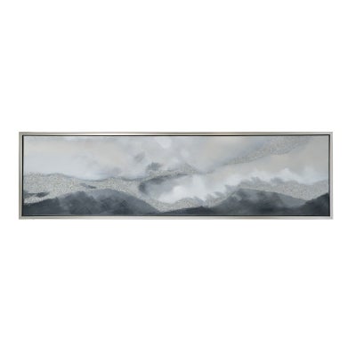 "Foggy Mountain Impression" Framed Oil Painting Canvas Wall Art, 180cm