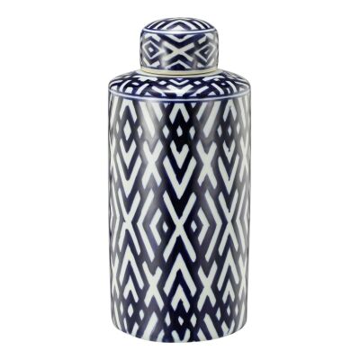 Foulden Porcelain Cylinder Temple Jar, Small