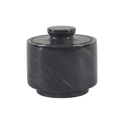 Marston Marble Salt Cellar, Black