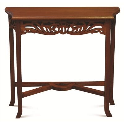 Maciej Mahogany Timber Sofa Table, 120cm, Mahogany