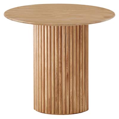 Cosmos Round Side Table, Oak