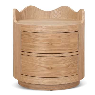 Viona Wooden Bedside Table, Natural