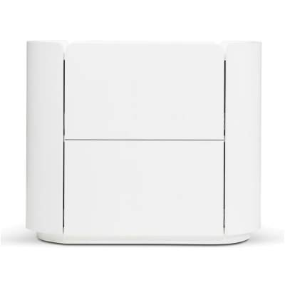 Elvor Wooden Bedside Table, White