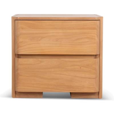 Leor Elm Timber Bedside Table