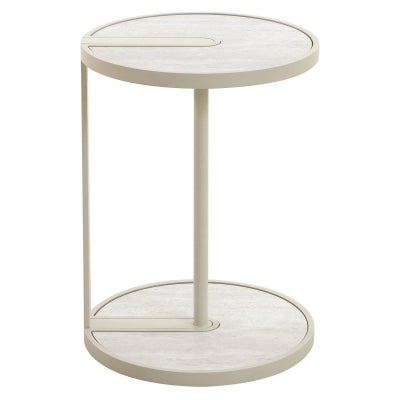 Avanzo Glass & Iron Side Table 