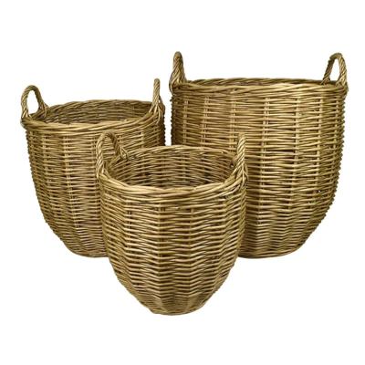 Lika 3 Piece Willow Rattan Basket Set