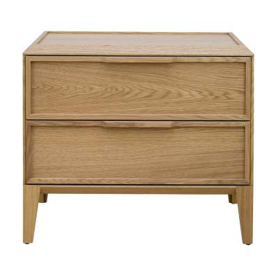 Drimsdale Wooden Bedside Table, Natural