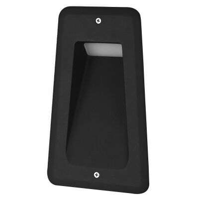 Acre IP54 Exterior LED Recessed Wall / Step Light, Black