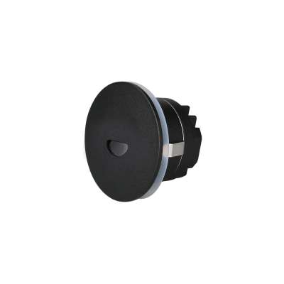 Dupont Recessed Dimmable LED Round Steplight, Style A, CCT, Black