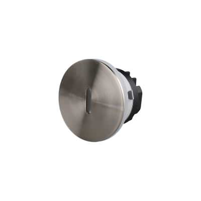 Dupont Recessed Dimmable LED Round Steplight, Style B, CCT, Satin Chrome