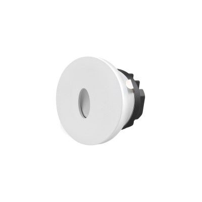 Dupont Recessed Dimmable LED Round Steplight, Style C, CCT, White