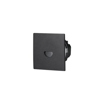 Dupont Recessed Dimmable LED Square Steplight, Style A, CCT, Black