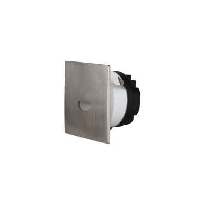 Dupont Recessed Dimmable LED Square Steplight, Style A, CCT, Satin Chrome