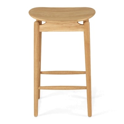 Muse American Oak Timber Counter Stool, Natural