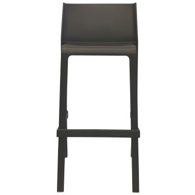Trill Italian Made Commercial Grade Indoor / Outdoor Bar Stool, Anthracite