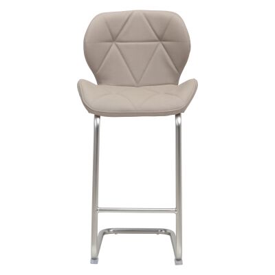 Kendrick Faux Leather Counter Stool, Cappuccino