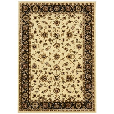 Sydney Classic Turkish Made Oriental Rug, 400x300cm, Ivory / Black