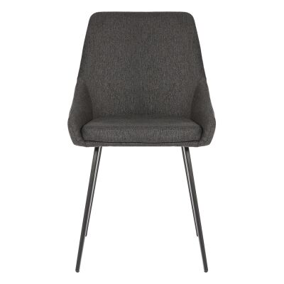 Shogun Commercial Grade Waterproof Fabric Dining Chair, Charcoal