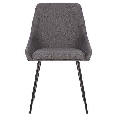 Shogun Commercial Grade Waterproof Fabric Dining Chair, Dark Grey