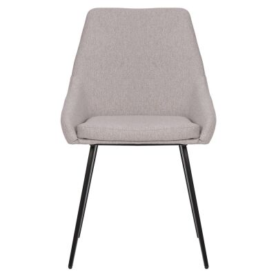 Shogun Commercial Grade Waterproof Fabric Dining Chair, Light Grey