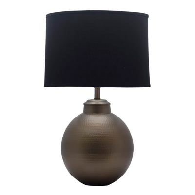 Dymples Hammered Metal Base Table Lamp