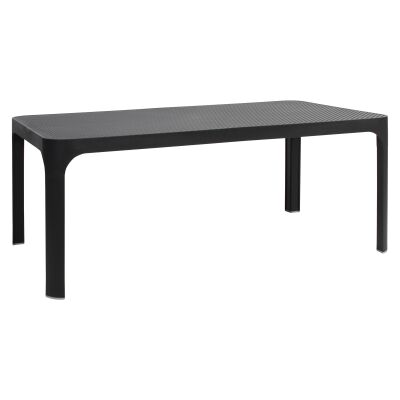 Net Italian Made Commercial Grade Outdoor Coffee Table, 100cm, Anthracite